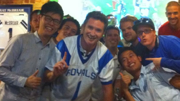 Dave Hughes with the Melbourne Royals