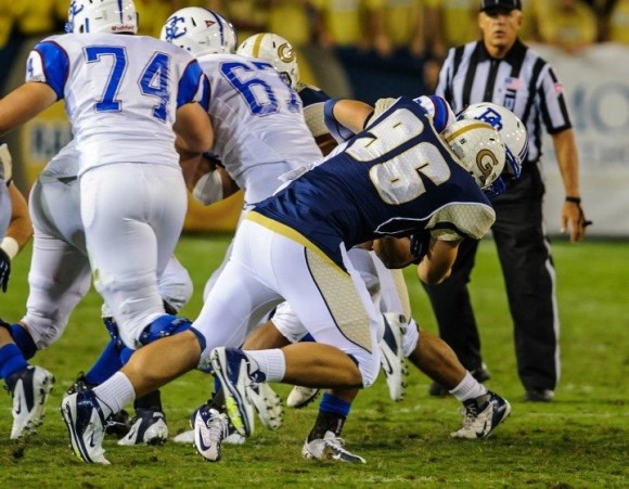 Adam Gotsis in action for Georgia Tech