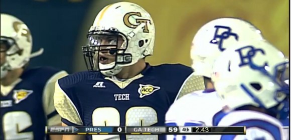 Adam Gotsis on the field for Georgia Tech